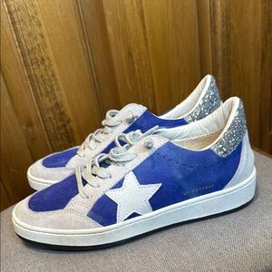 Vintage Havana Blue and Silver Sneakers